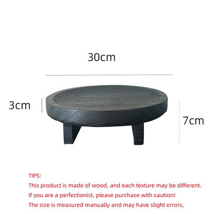 Bandeja De Jantar Em Madeira Artesanal Decorativa Medieval