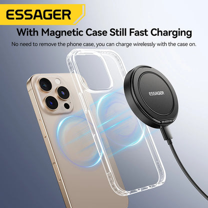 Carregador Sem Fio Magnético Para Smartphone Com 15W
