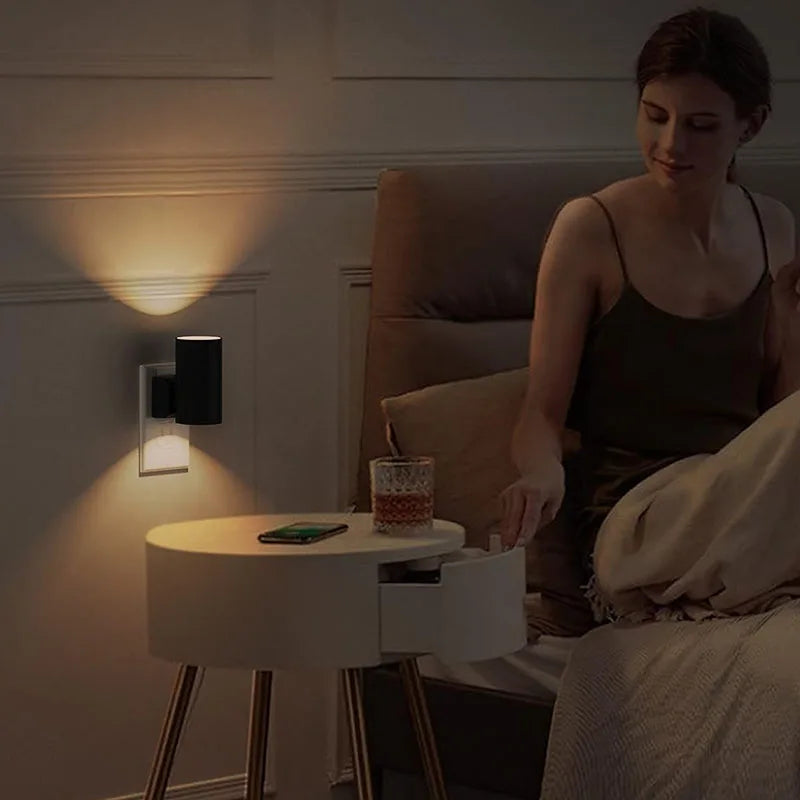 Luz Noturna De Parede Para Corredores Com Sensor