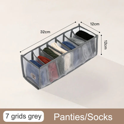 Organizador De Armário Para Meias E Roupas Íntimas Com 7 Compartimentos Dobrável Em Oxford