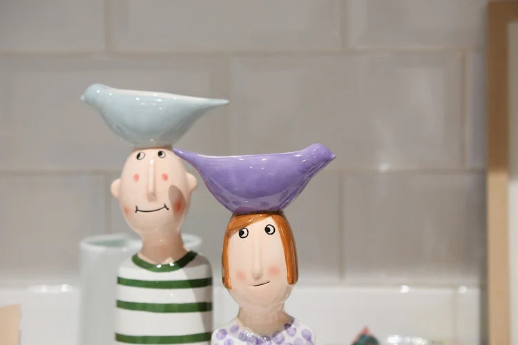 Vaso Cerâmico De Mesa Para Decoração Moderna