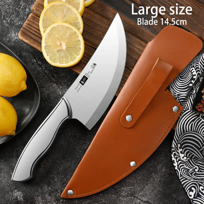 Faca de Desossa Profissional Curvada Afiada de Alta Dureza para Cozinha