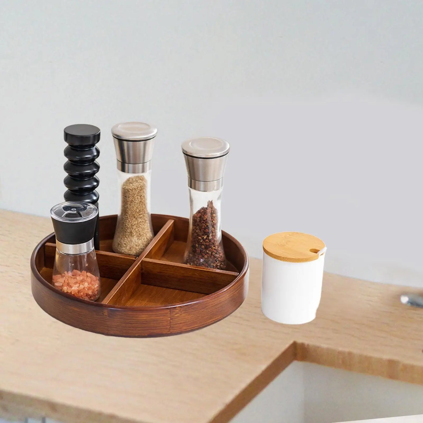 Inovacazza Organizador Giratório de Maquiagem – Compacto, Multifuncional e Antiderrapante