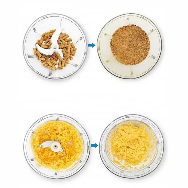 Processador Manual de Alimentos para Cozinha Multifuncional Compacto