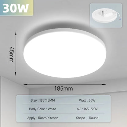 Luminária De Teto LED Para Sala Quarto Multifuncional