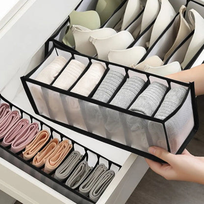 Organizador de Gaveta para Roupas Íntimas com Divisores, Design Moderno e Cores Variadas