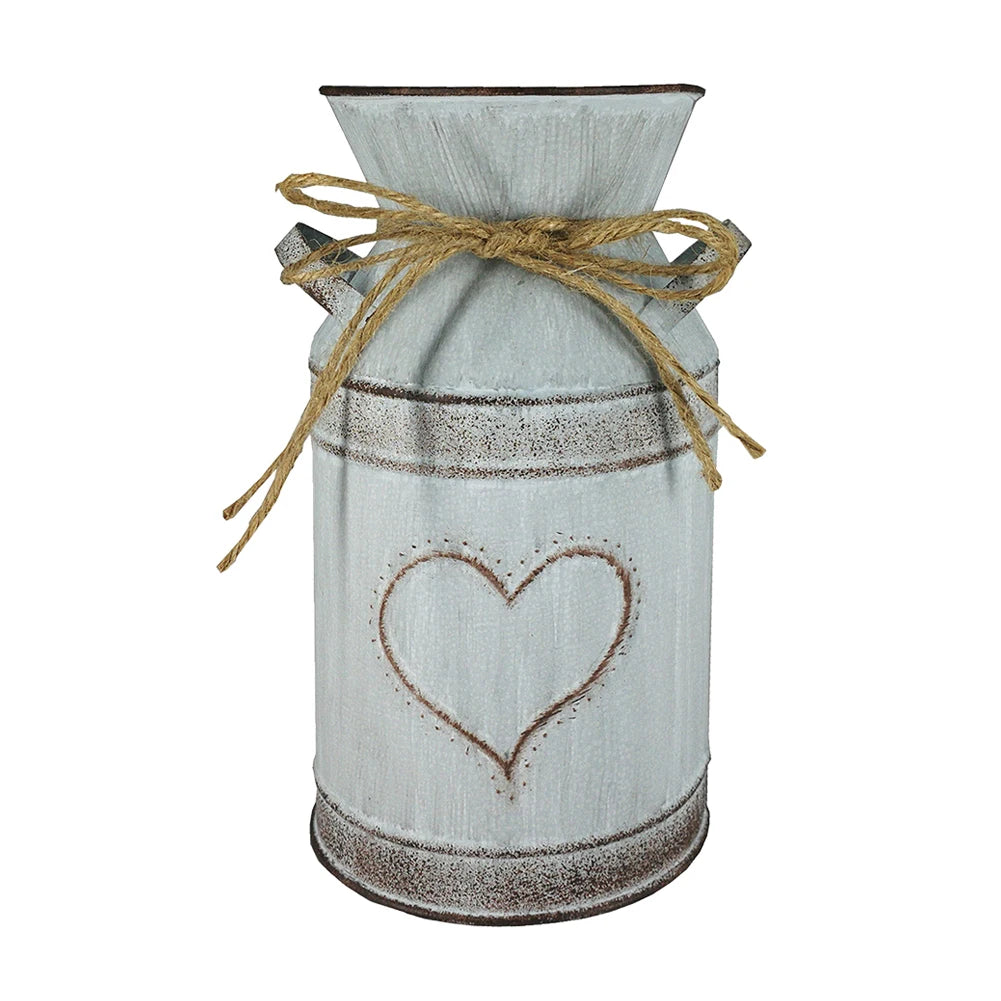 Vaso Decorativo Metálico Para Arranjos Florais Estilo Retro