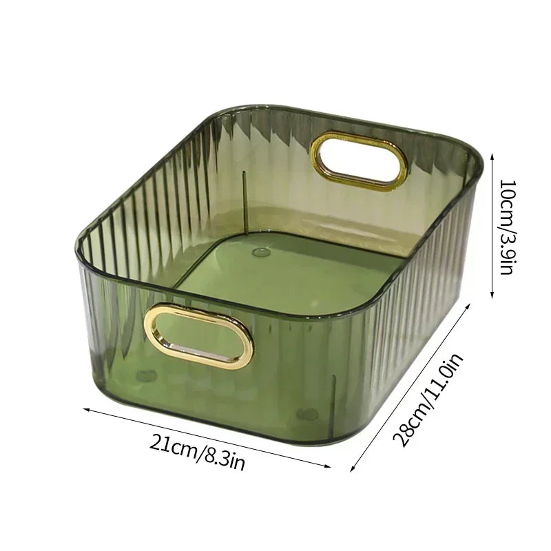 Organizador Acrílico Para Maquiagem E Cosméticos De Banheiro Com Design Moderno E Uso Versátil