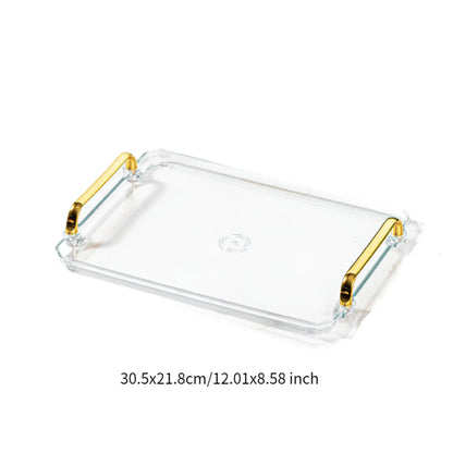 Bandeja De Serviço Retangular Para Maquiagem Com Alça