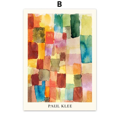 Pintura Em Tela Para Sala Abstrata Vintage