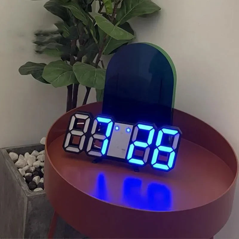 Relógio de Parede 3D LED Digital para Quarto