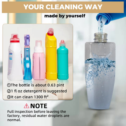 Mop Spray Multifuncional Com Esfregões Planos Microfibra Reutilizável