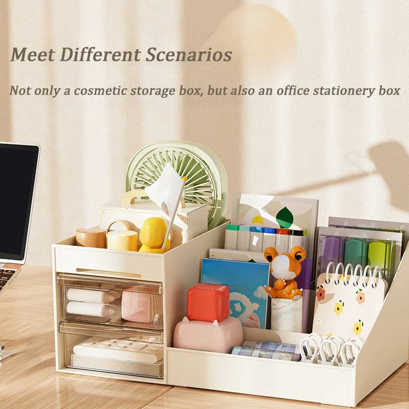 Organizador de Cosmético Transparente com Gaveta com Armazenamento de Espaço Compacto
