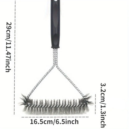 Escova De Churrasco Em Fio Aço Inoxidável Profissional