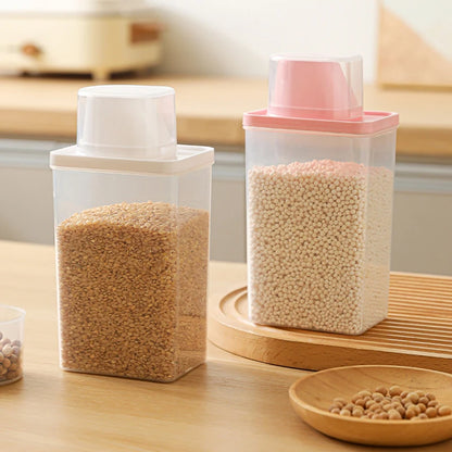 Recipiente Hermético para Cereais com Copo Medidor Transparente