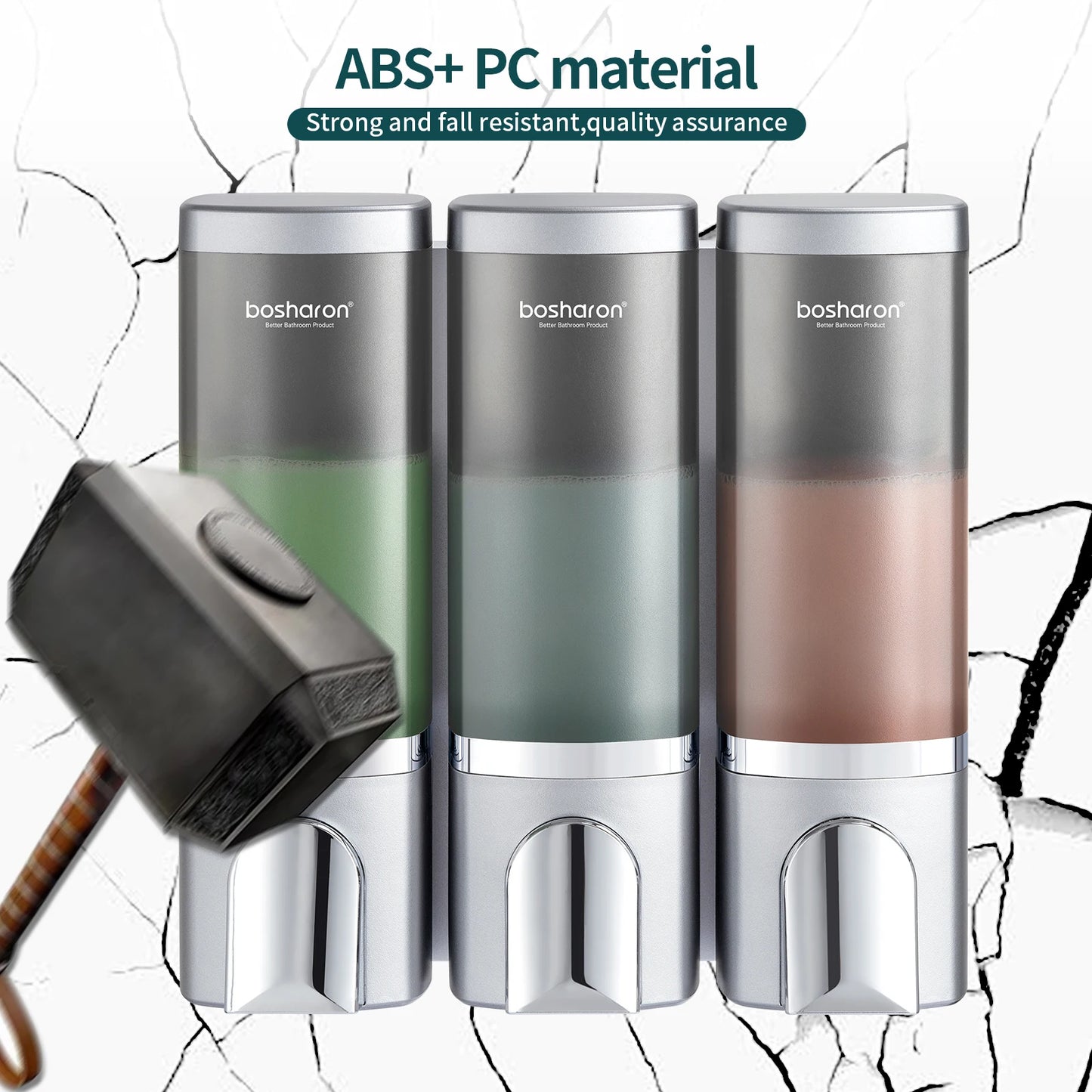 Dispensador Automático De Sabonete Líquido Para Banho 3x500ml