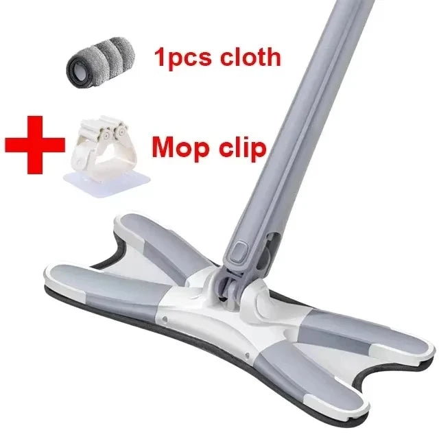 Esfregão Portátil Com Microfibra Giratória 360 Graus