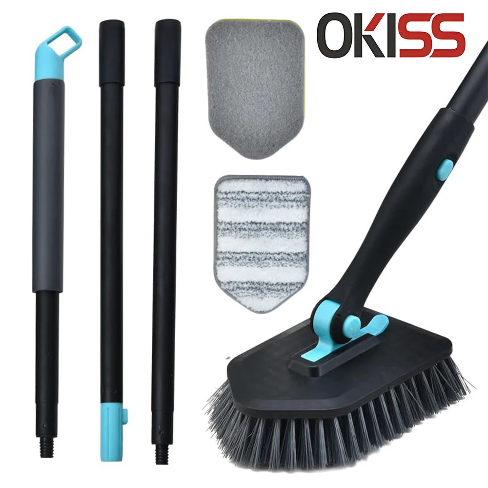 Escova Higienizadora Multifuncional Intercambiáveis Versátil Para Banheiro Cozinha