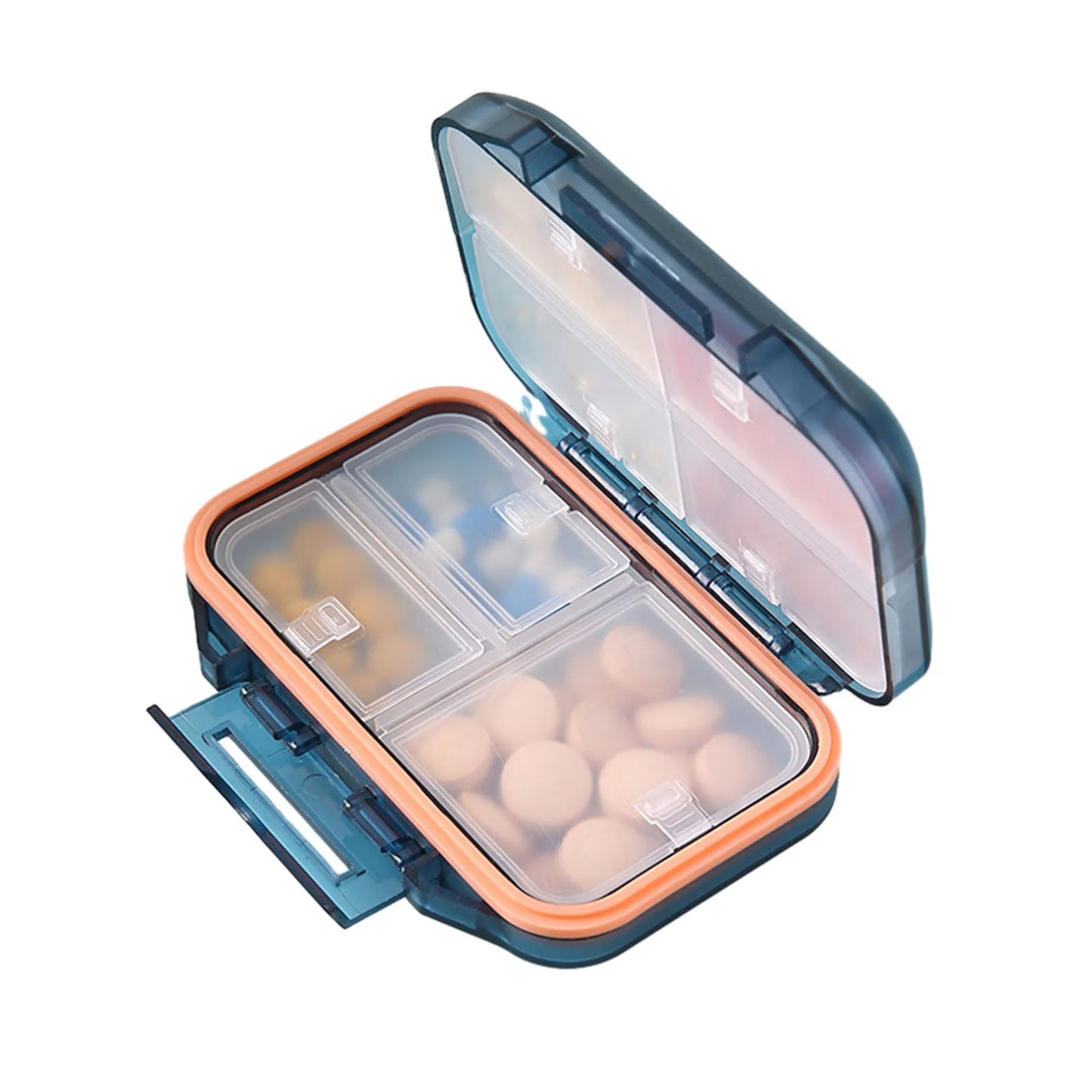 Organizador De Medicamentos Portátil ParaV iagens com Capacidade Extra e Vedação Impermeável