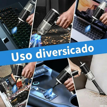 Aspirador Portátil Ultrapotente para Carro e Casa Multifuncional