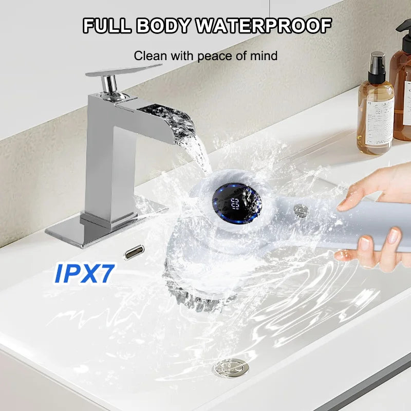 Escova Rotativa Elétrica USB Com Cinco Cabeças