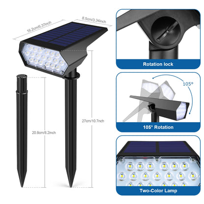 Lâmpada Exterior para Jardim LED Solar com Sensor
