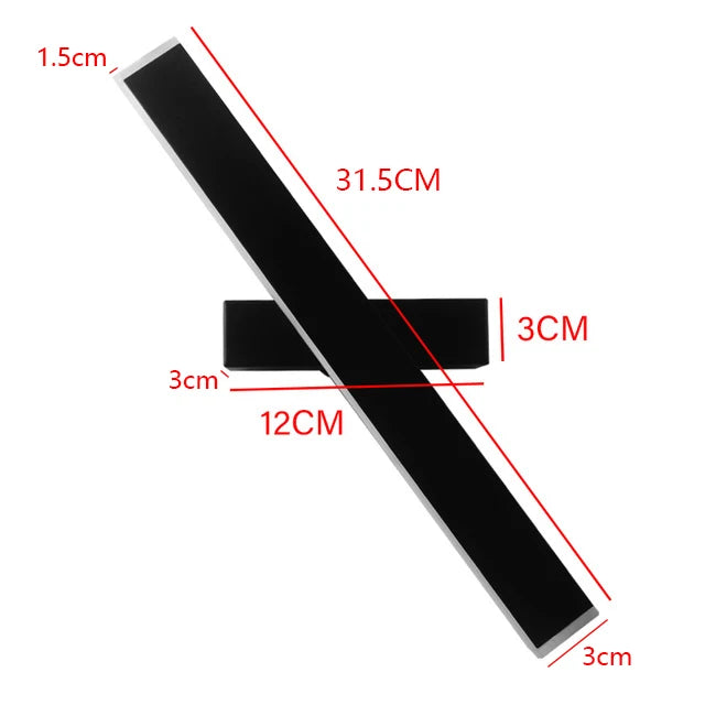 Luminária De Parede Madeira Para Sala LED Ajustável