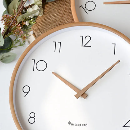 Relógio De Parede Para Cozinha Em Madeira Maciça