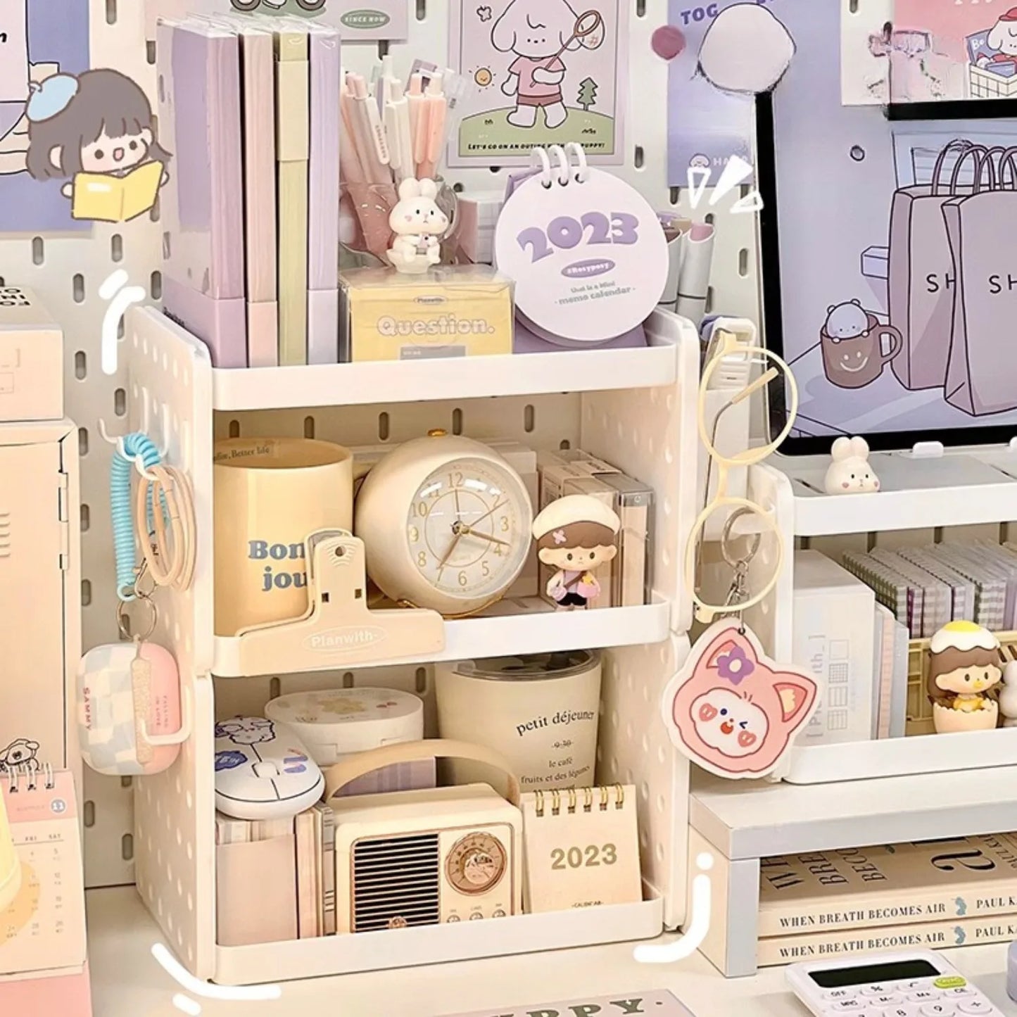 Organizador De Mesa Economiza Espaço Multifuncional