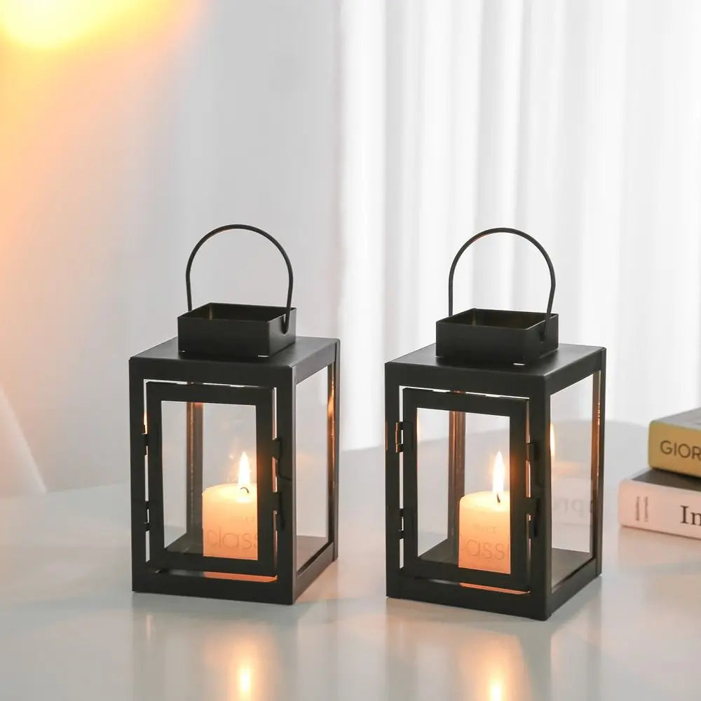 Lanterna Suspensa Externa Para Jardim Velas Decorativas