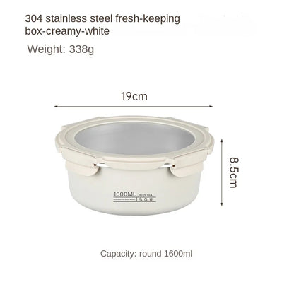 Recipiente Hermético Em Aço Inoxidável Para Refeições Multiuso
