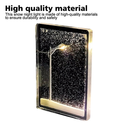 Iluminação Decorativa LED Para Mesa Com Neve Artesanal