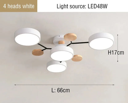 Lustre LED Para Sala Com 3 Cores Diferentes