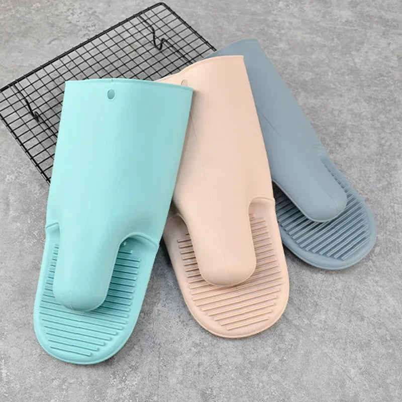 Luvas De Silicone Extensas Para Forno Microondas Antiderrapantes