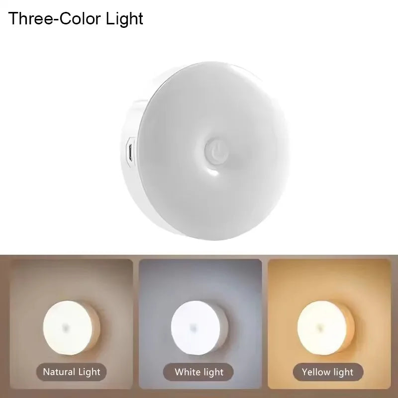 Iluminação Noturna Recarregável USB Portátil Para Sala LED