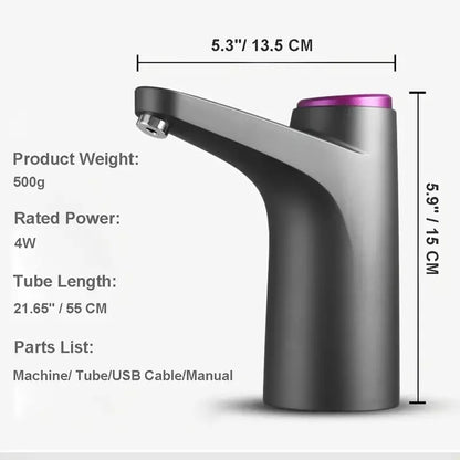 Distribuidor De Água Portátil 5 Galões Bomba Automática