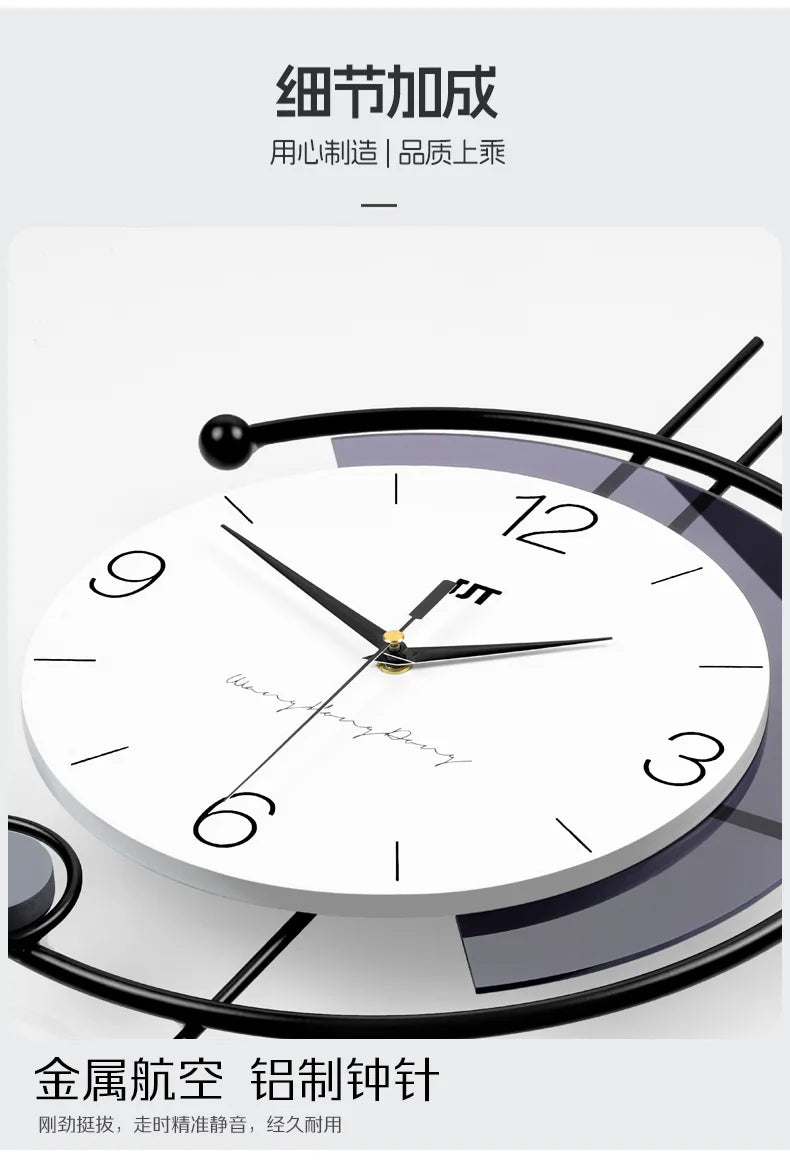 Relógio De Parede Moderno Para Sala Decorativo Geométrico