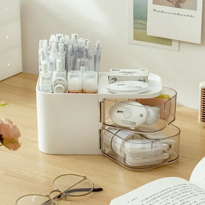 Organizador De Mesa Multifuncional Com Compartimentos Para Penteadeiras e Acessorios de Maquiagem