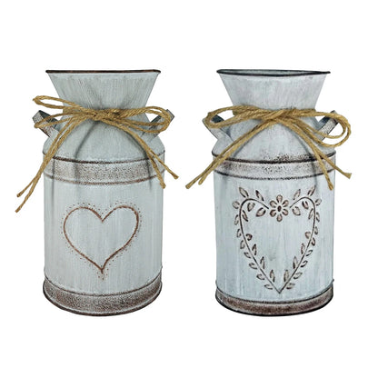 Vaso Decorativo Metálico Para Arranjos Florais Estilo Retro