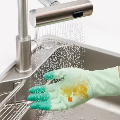Luvas De Limpeza Para Louça Em Silicone AntideslizantesReutilizáveisDuráveisExtra