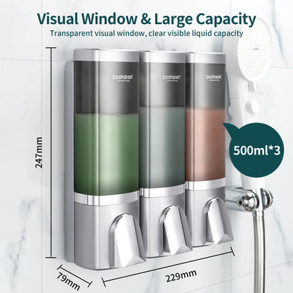 Dispensador Automático De Sabonete Líquido Para Banho 3x500ml