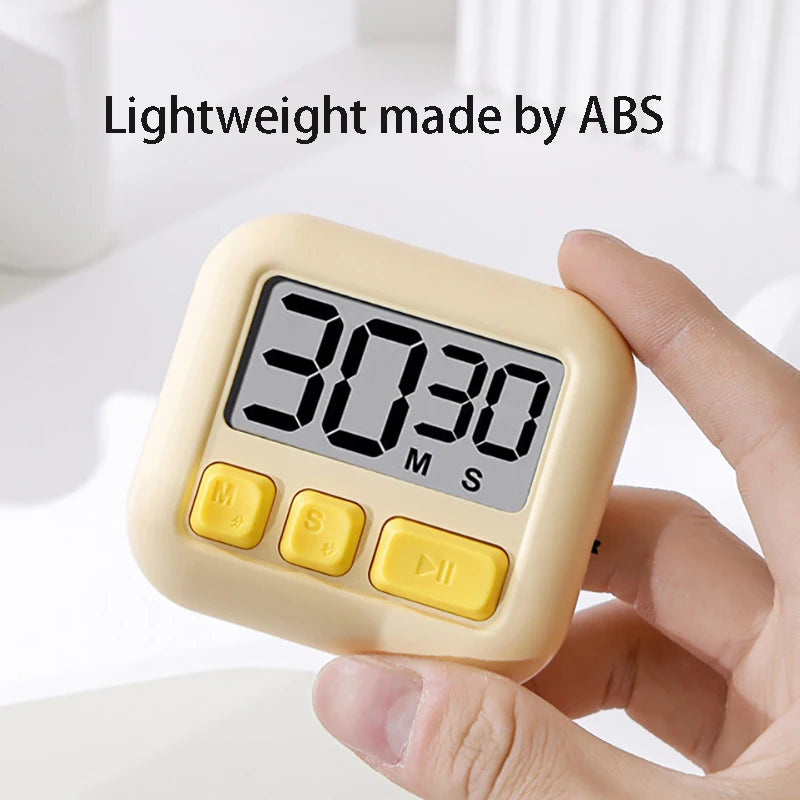 Temporizador Cozinha Profissional Bancada Ultracompleto Magnético Cronômetro Digital