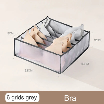 Organizador De Armário Para Meias E Roupas Íntimas Com 7 Compartimentos Dobrável Em Oxford