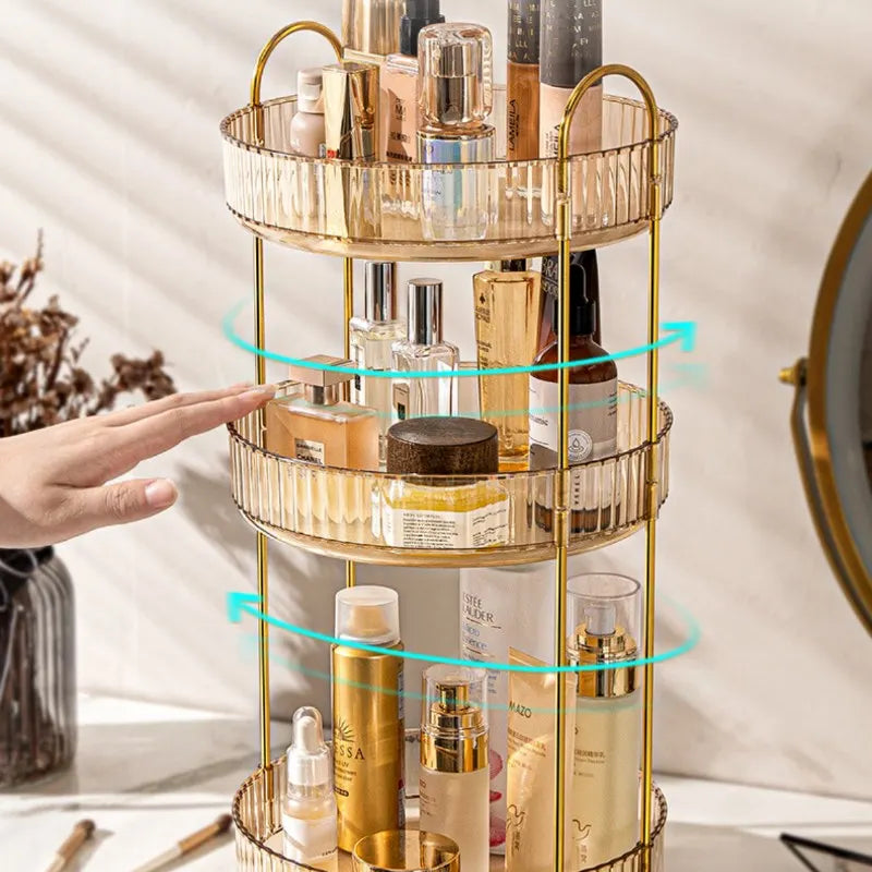 Inovacazza Organizador Giratório 360° Maquiagem Alta Capacidade