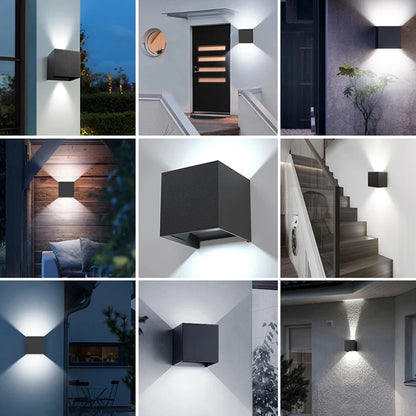 LuminariaDeParede Exterior IluminacaoDecorativa Jardim Varanda AmbientesExternos LED