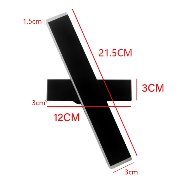 Luminária De Parede Madeira Para Sala LED Ajustável