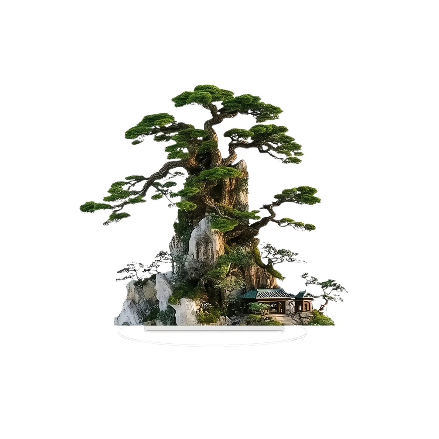 Árvore Decorativa Para Mesa Escritório Acrílica 2D