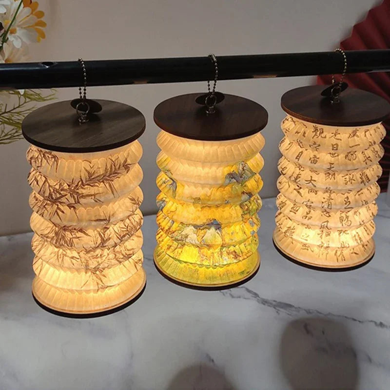 Luminária Noturna USB Portátil para Quarto Dobrável