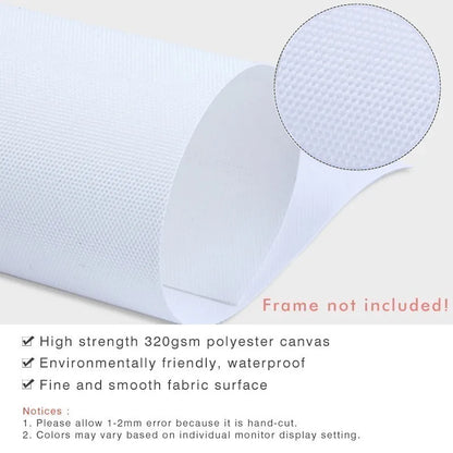 Pintura Em Tela Para Quarto Com Folhas Abstratas