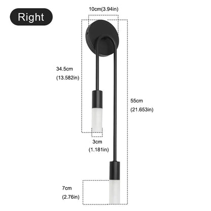 Luminária LED Premium Minimalista Dourada para Sala Estar